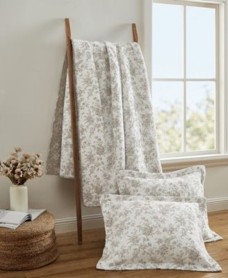 Walled Garden Cotton Reversible 2-Piece Quilt Set, Twin