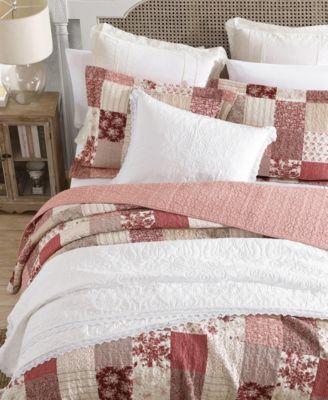 Celina Patchwork Cotton Reversible 3-Piece Quilt Set, Full/Queen