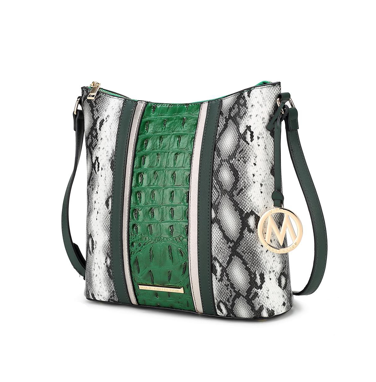 Mkf Collection Meline Croco & Snake Embossed Women's Shoulder bag by Mia K