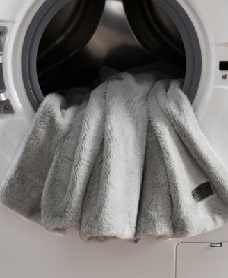 Solid Faux Fur Throw, 60x50