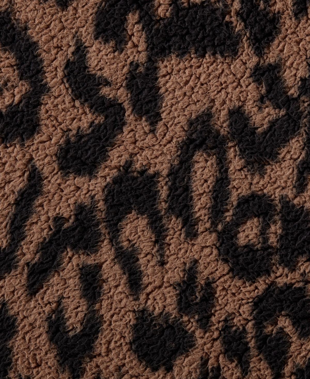 Shop Kenneth Cole Reaction Hudson Leopard Sherpa Throw, 60" X 50" In Brown Black