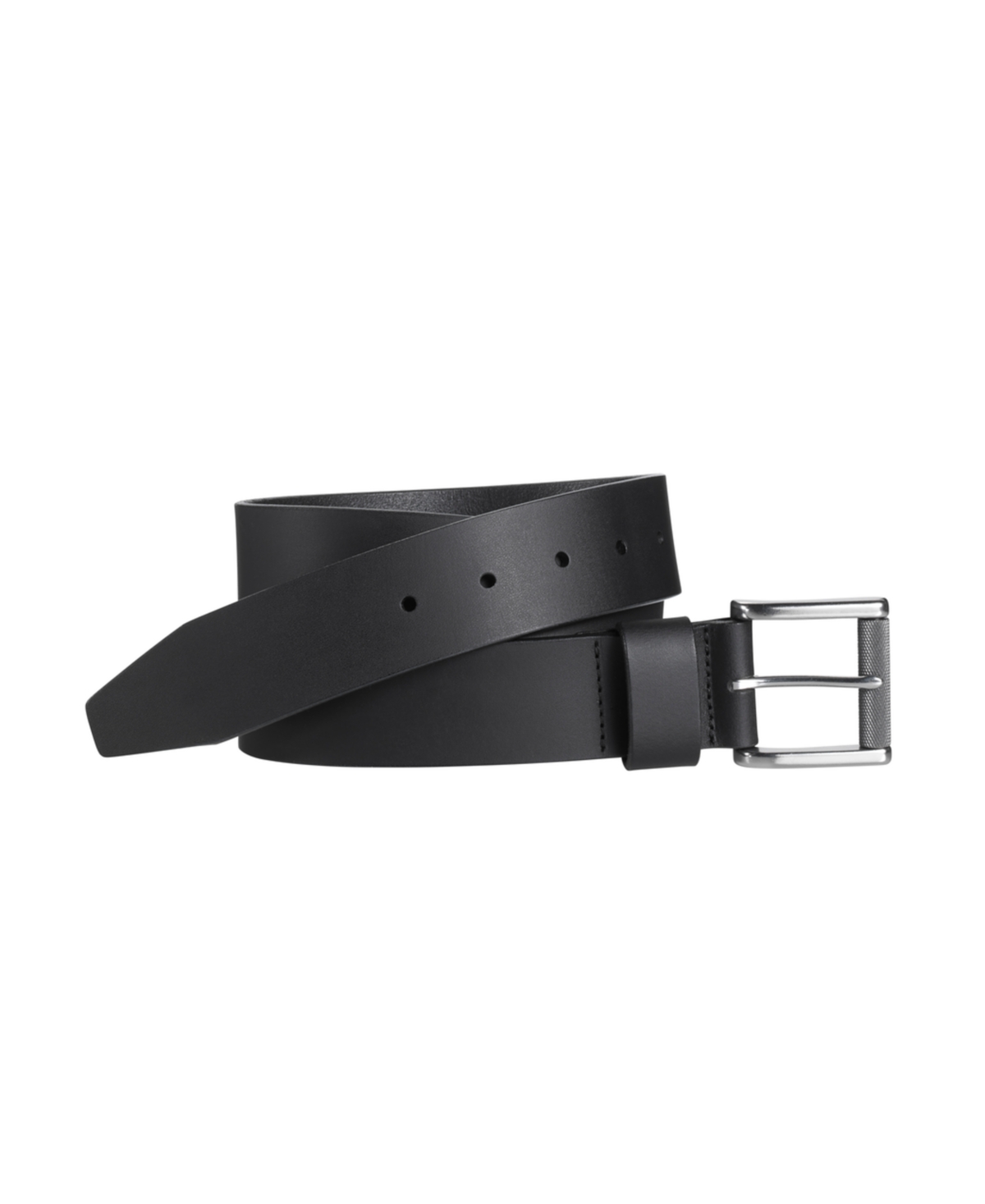 Shop Johnston & Murphy Men's Roller Buckle Belt In Black