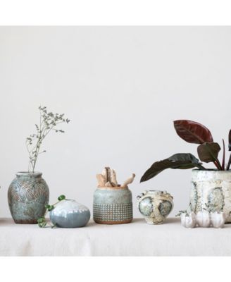 Organically Shaped Stoneware Planter