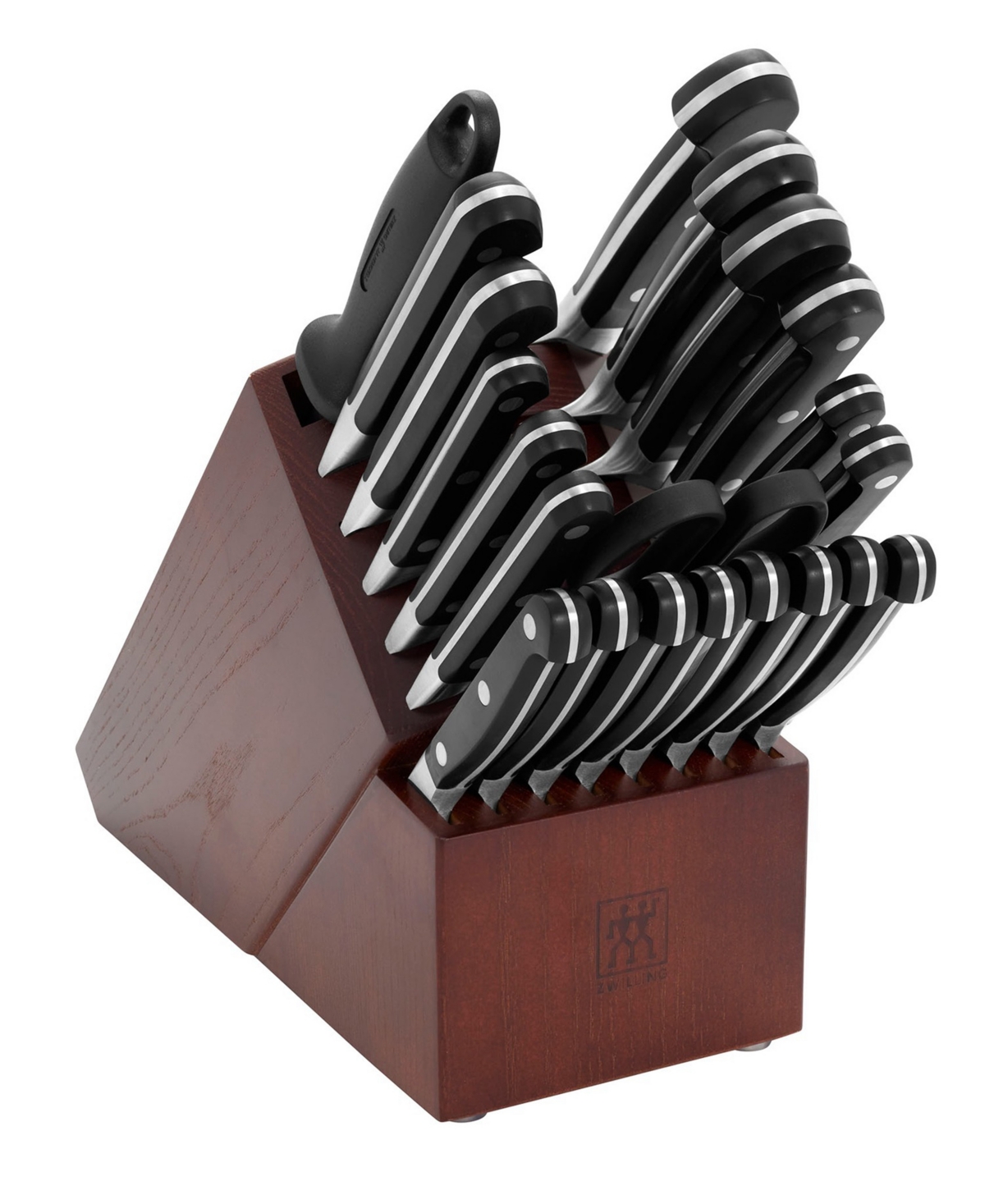 Zwilling Pro 22-piece Knife Block Set With Forged Steak Knives In Black