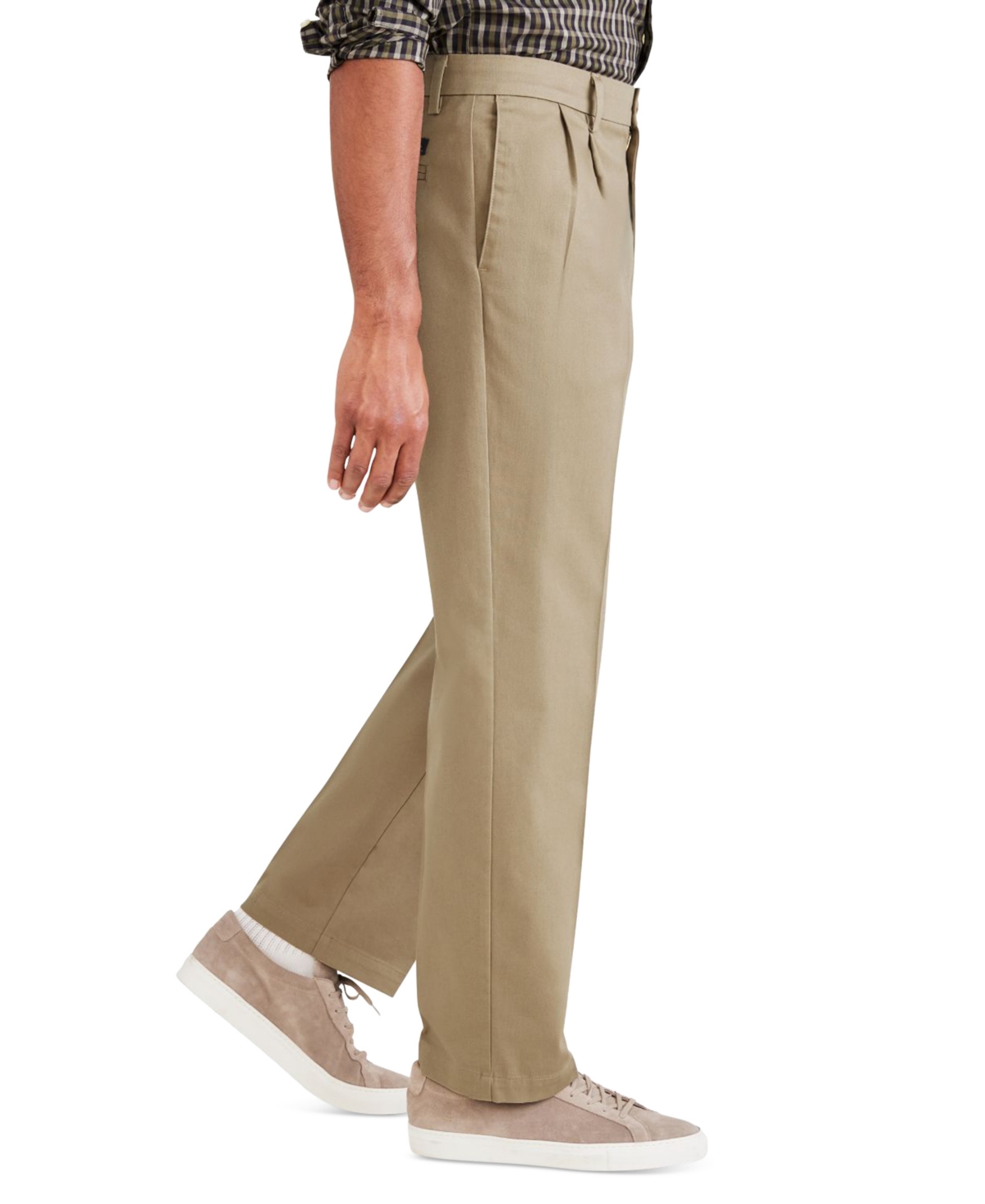 Dockers Men's Big & Tall Signature Classic Fit Pleated Iron Free Pants with Stain Defender