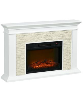 31.5" Electric Fireplace with Mantel Remote 12H Timer 1400W