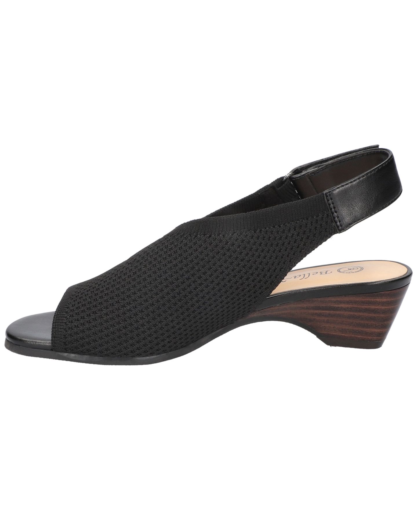 Женские сандалии Bella Vita Marin Wedge, цвет: Чёрный вязаный — фото 6