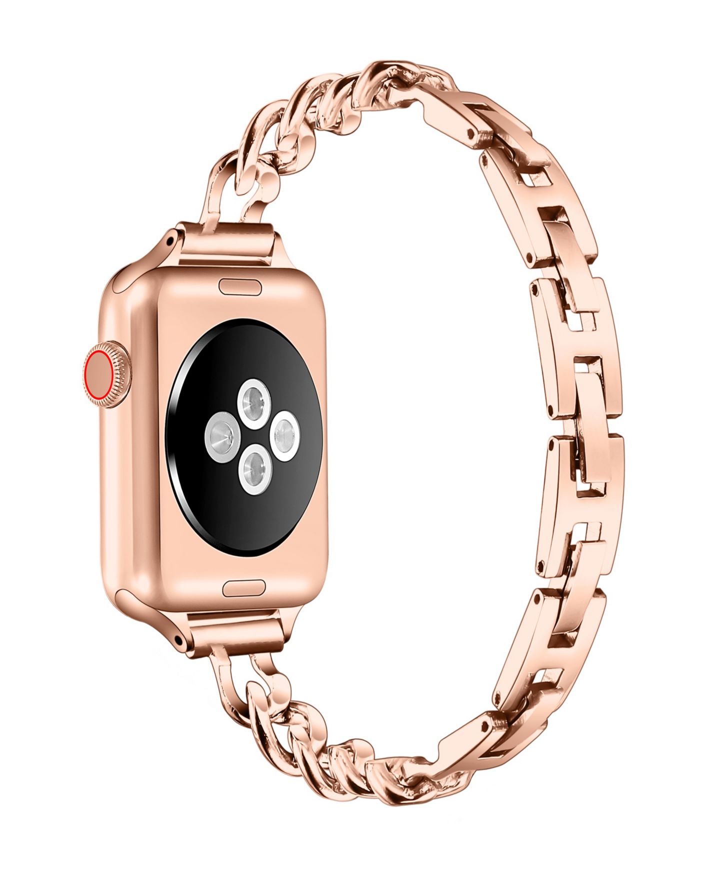 Ремешок для часов Posh Tech Nikki Skinny Stainless Steel Band for Apple Watch 44,45,46, 49mm, цвет: Розовый золотой — фото 2