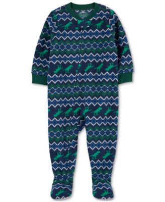 Carter's - Toddler Boys 1-Piece Dinosaur Fleece Footed Pajama