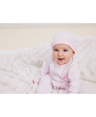 Baby Girls Ballerina Coverall with Matching Hat, 2 Piece Set