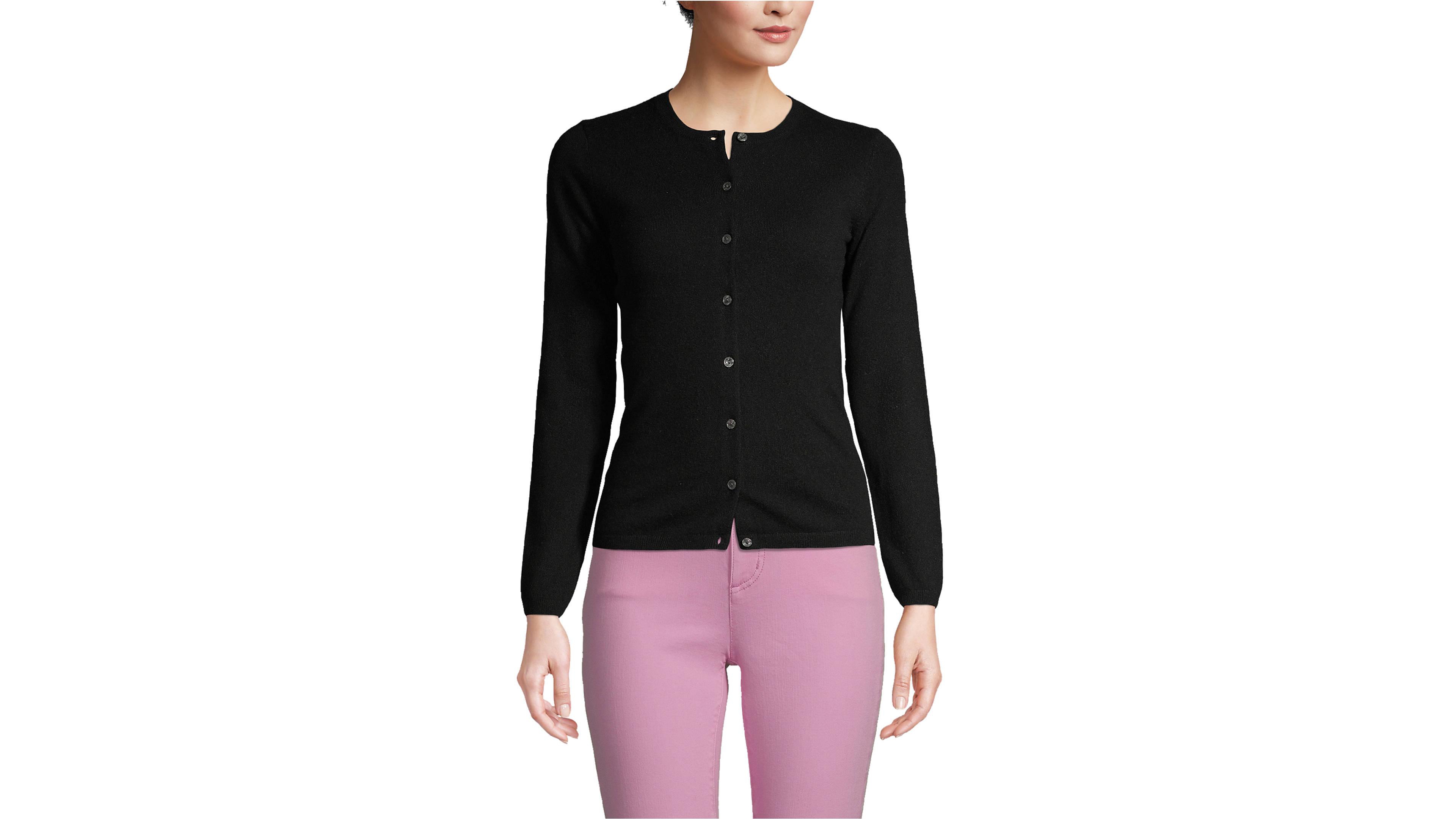 Lands' End Women's Petite Cashmere Cardigan Sweater