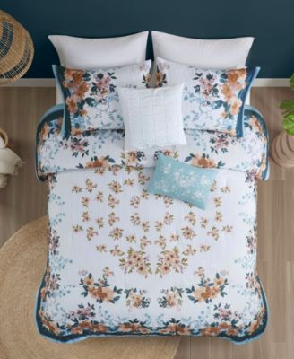 Jules 5-Pc. Cotton Floral Comforter Set