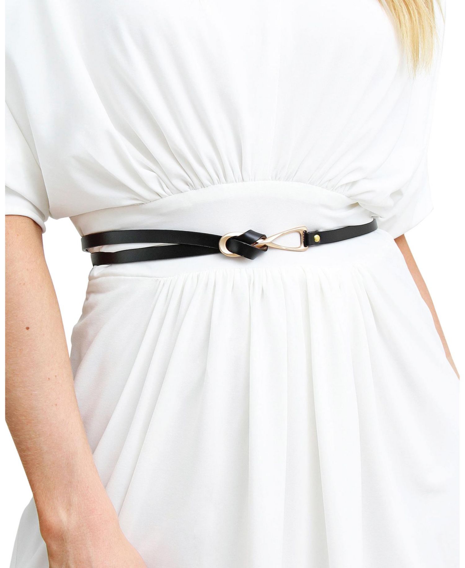 London Mood Leather Tie Belt