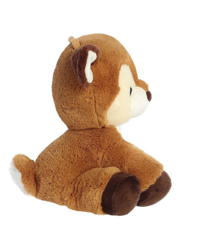 Aurora Large Dashing Reindeer Holiday Festive Plush Toy Brown 9.5" - Macy's