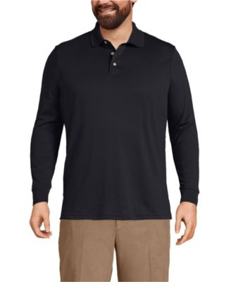 Big & Tall Long Sleeve Super Soft Supima Polo Shirt