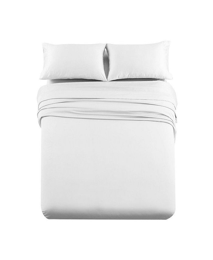 Fitted Sheet Only - 22 Extra Deep Fitted 1000 Thread Count Queen / Ivory by Egyptian Linens