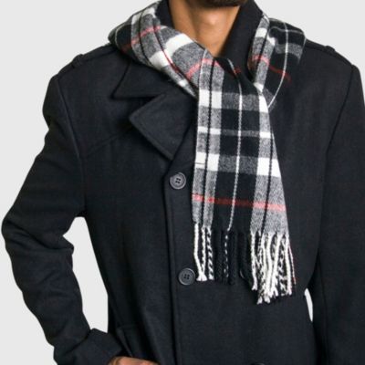Men's Scarf Soft 80 Inch Long Warm Scarves Plaids Winter Shawl
