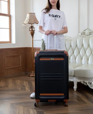 Vintage-Like 3 Piece Expandable Retro Luggage Set