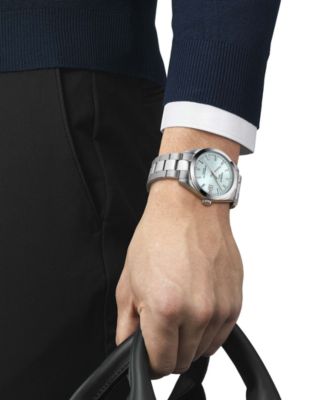 Men's Swiss Automatic Gentleman Powermatic 80 Silicium Stainless Steel Bracelet 40mm