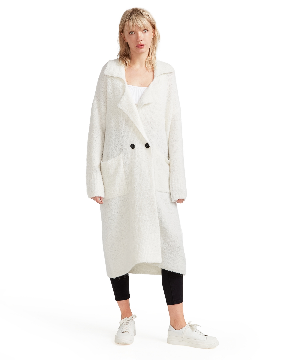 Belle & Bloom Women's Born To Run Sustainable Sweater Coat