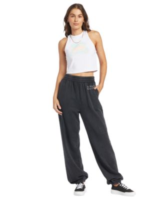 Roxy - Juniors' Day Off High-Rise Pull-On Fleece Pants