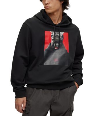 Hugo Boss - Men's Debras Zebra Grill Graphic Hoodie