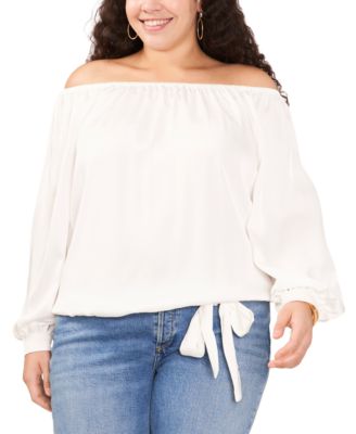 Vince Camuto - Trendy Plus Size Off-The-Shoulder Top