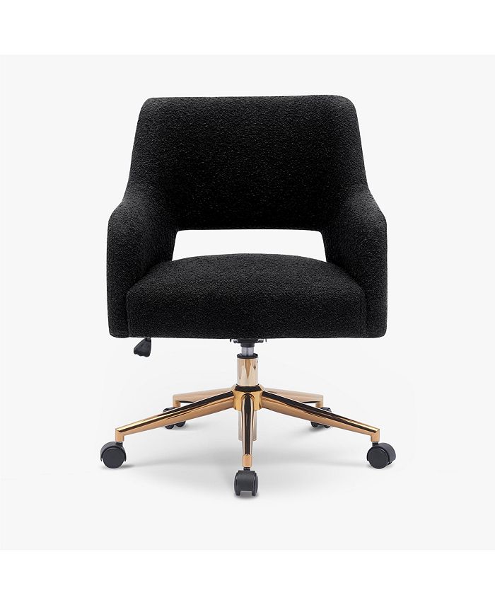 WestinTrends MidCentury Modern Office Accent Chair with Wheels Macy's