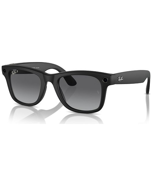 alfani Ray-Ban Meta Wayfarer Unisex Polarized Gradient AI Sunglasses RW4006 Women's Fashion Shoes & Accessories