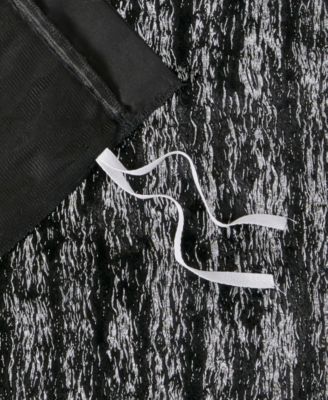 Naomi Metallic Print Faux Fur 2 Piece Duvet Cover Set, Twin/Twin XL