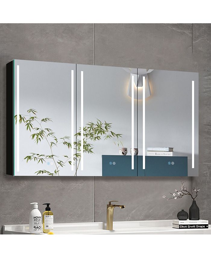 Simplie Fun 60x30 Inch LED Bathroom Medicine Surface Mount