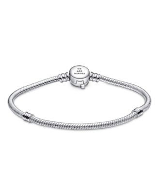 Moments Sterling Silver Marvel The Avengers Logo Clasp Snake Chain Bracelet