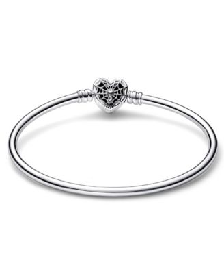 Moments Sterling Silver Marvel Spider-Man Mask Clasp Bangle Bracelet