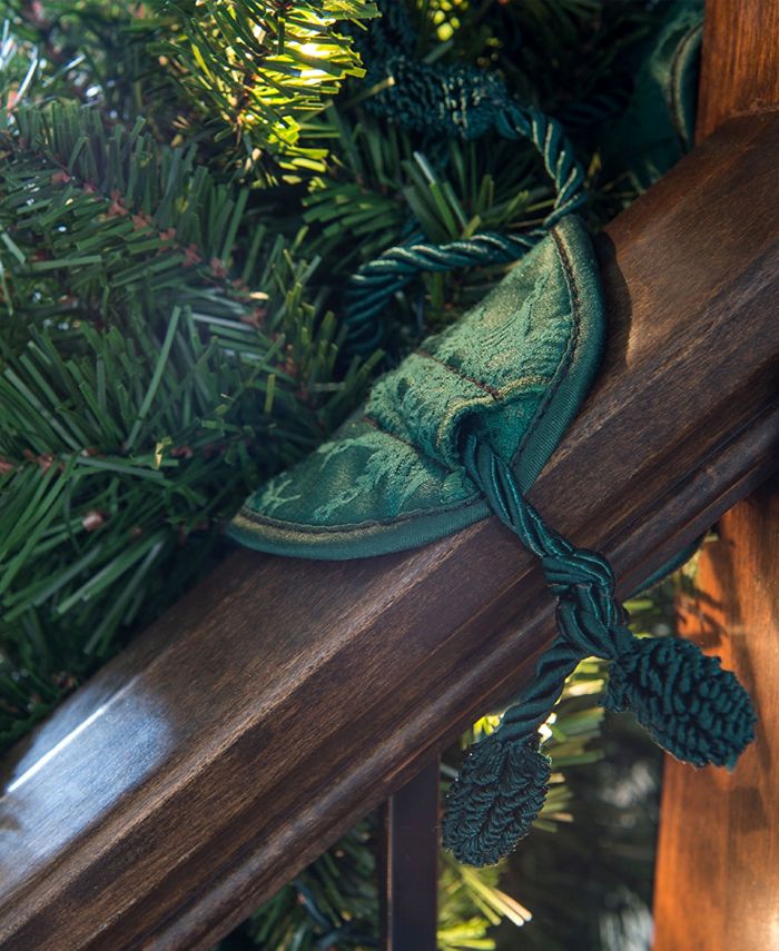 banister garland ties