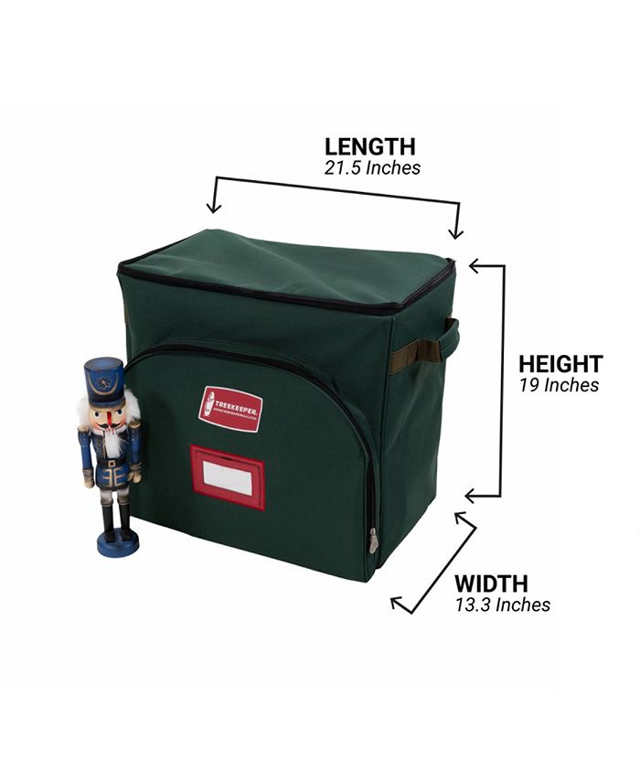 Premium Holiday Nutcracker And Figurine Collectible Storage Box - Adjustable Dividers, Holds 9-16-inch Tall Items