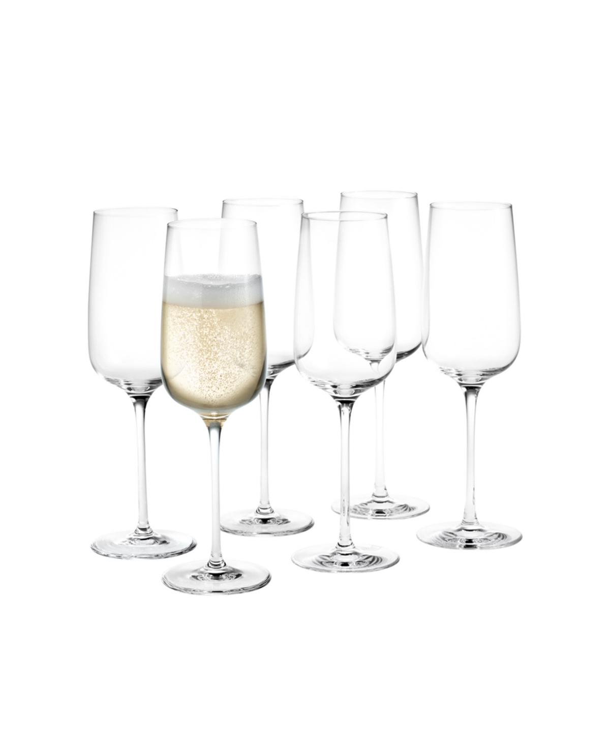 Rosendahl Bouquet 9.9 oz Champagne Glasses, Set Of 6 In Clear
