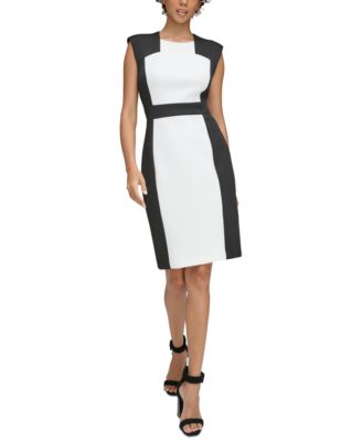 Calvin Klein Petite Colorblocked Sheath Dress