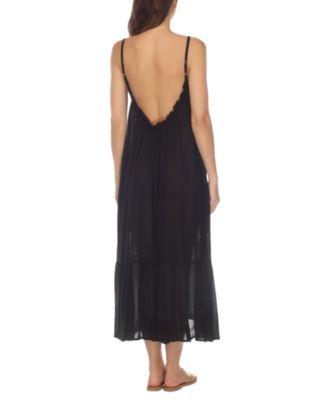 Women's Ruffle-Trim Maxi Dress Cover-Up