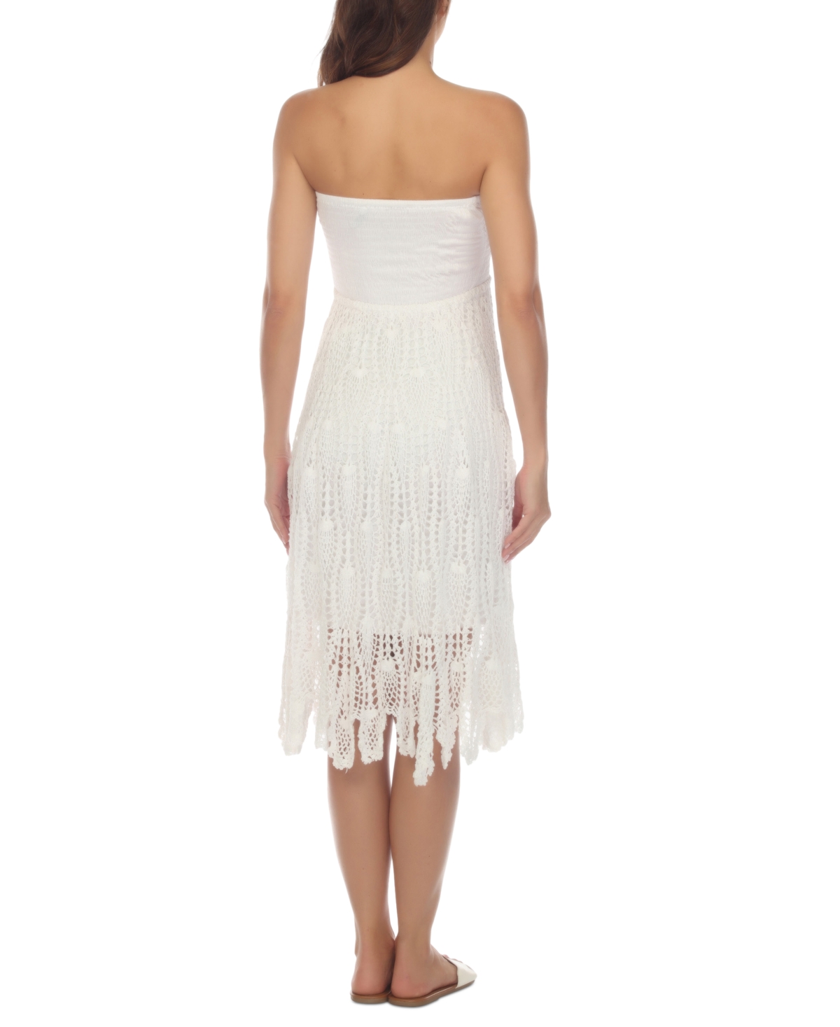 Shop Raviya Women's Crochet Convertible Cover-up In White