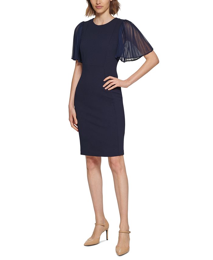 Macy's calvin klein sheath dress cheap
