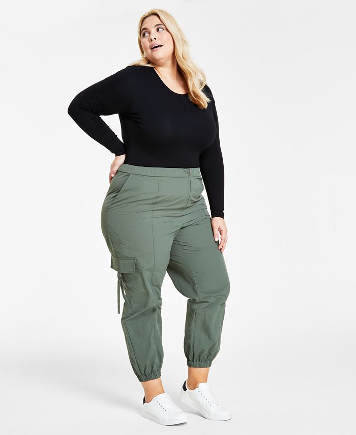 Bar III Plus Size Everything Cargo Pants, Created for Macy's - Macy's
