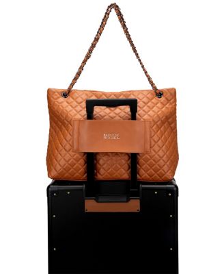 Diana Faux Leather Tote Weekender Travel Bag