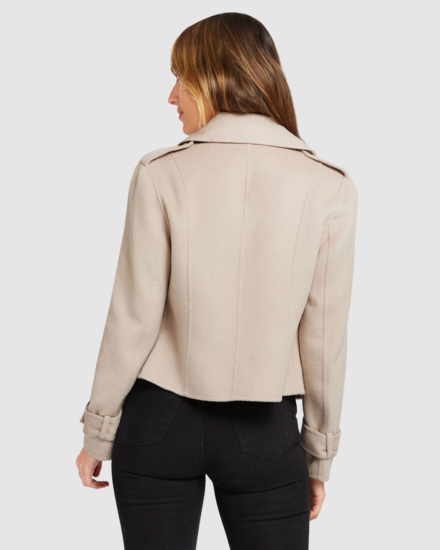 Женская куртка Belle & Bloom Better Off Military Peacoat, цвет: Состаренный золотой — фото 3