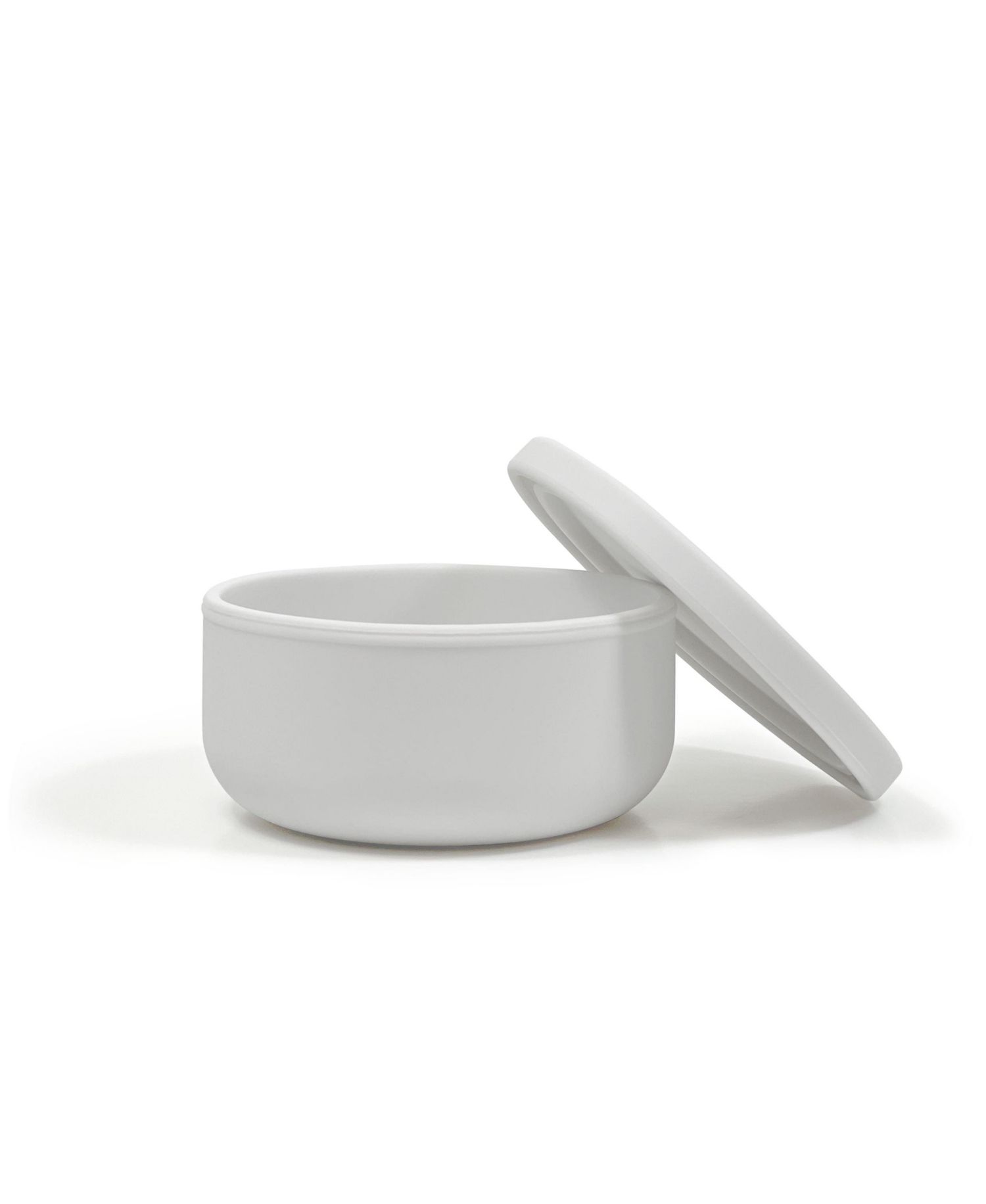 Toddler SiliSnack Silicone Snack Saver, Microwave and Freezer Safe, Grey