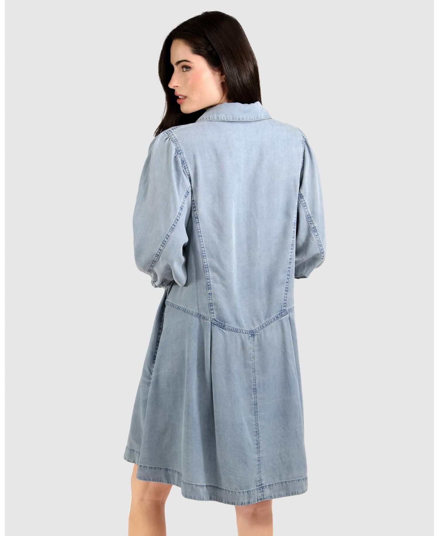 Supercut Denim Dress