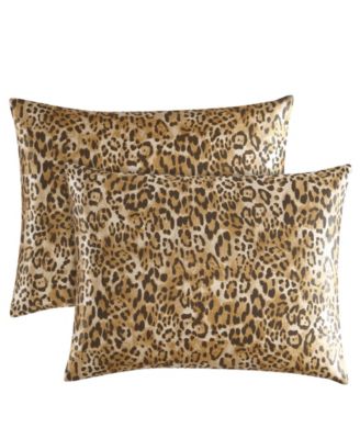 Monica Leopard Satin 3-Pc. Reversible Comforter Set, King
