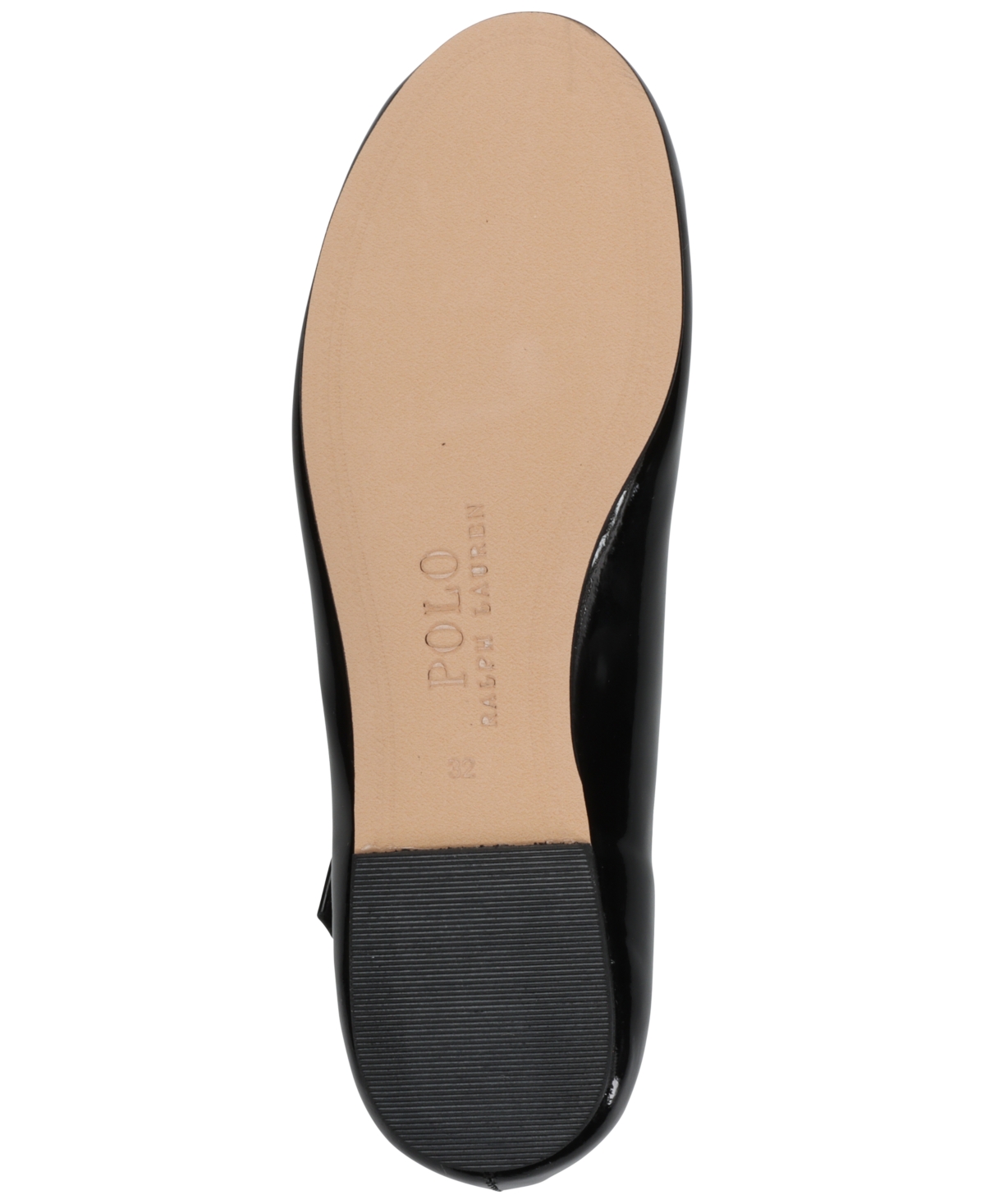 Shop Polo Ralph Lauren Toddler Girls Kinslee Leather Flats From Finish Line In Black