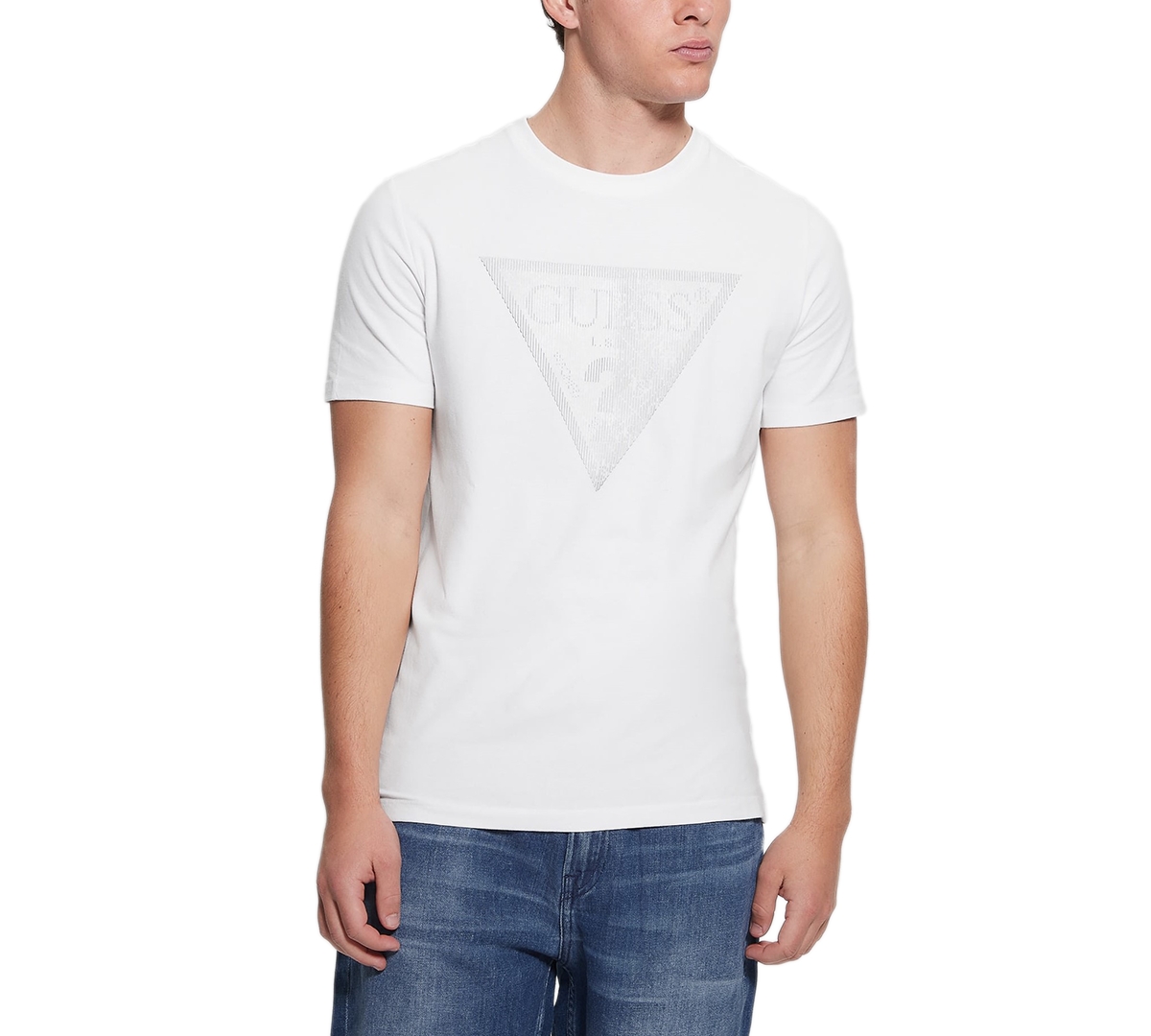 Men's Eco Triangle Crewneck Tee - Jet Black