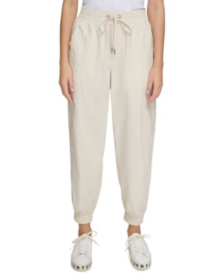 DKNY Jeans Women's Tie-Waist Pull-On Jogger Pants Macy's