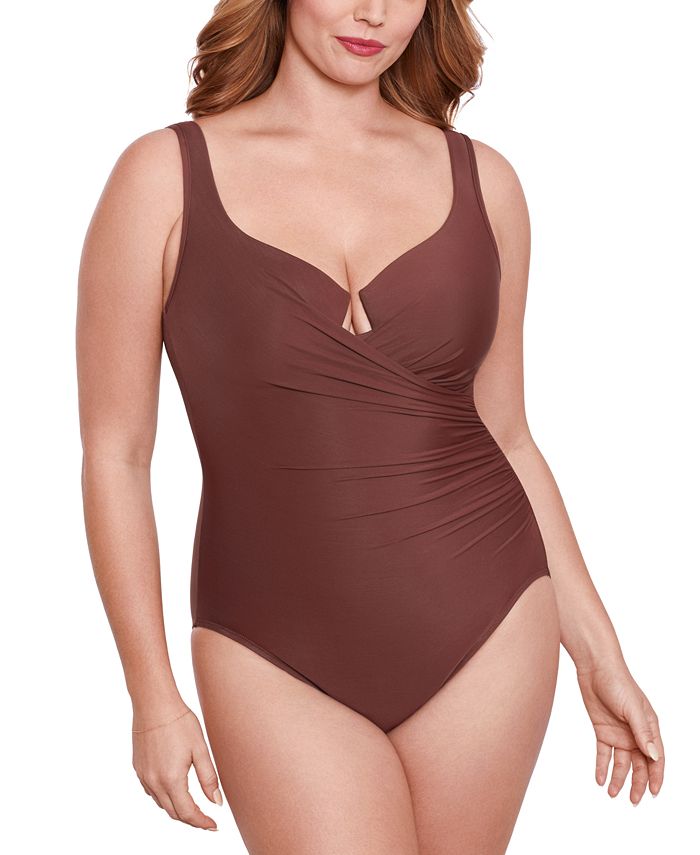 Miraclesuit Plus Size Escape Underwire Allover-Slimming Wrap One